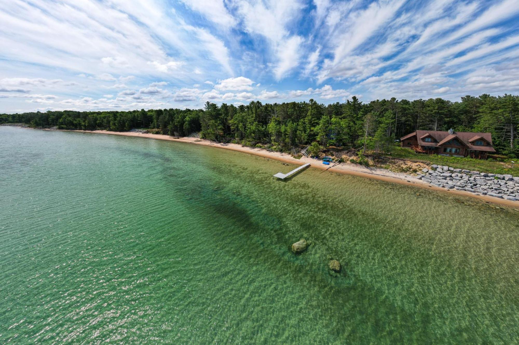 Waterfront Cheboygan Home With Fire Pit Exterior foto